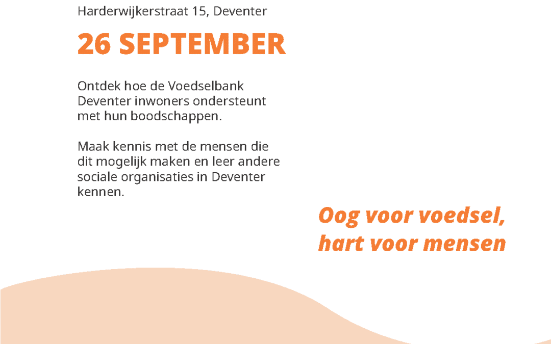 Voedselbank Deventer opent deuren voor het publiek