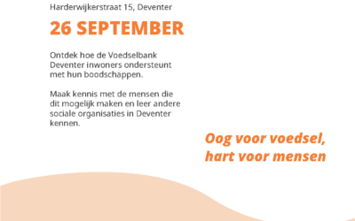Voedselbank Deventer opent deuren voor het publiek